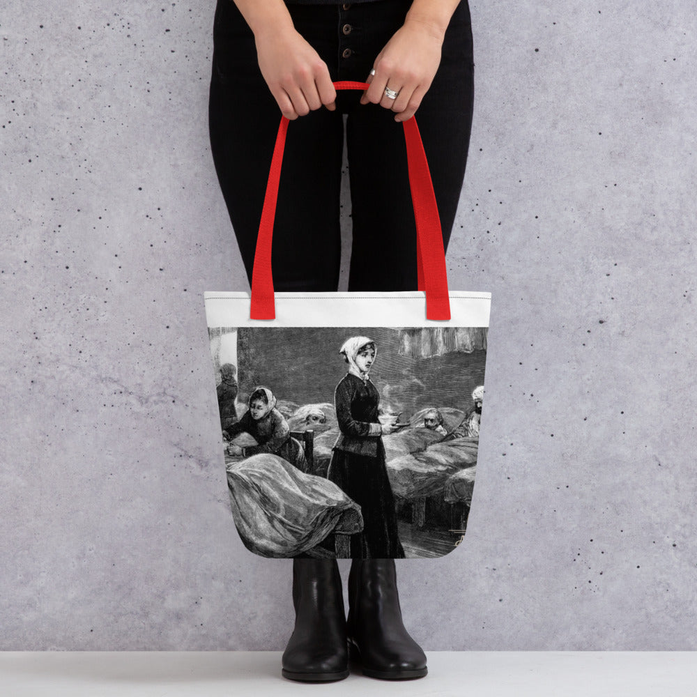 Lady of the Lamp Tribute Colored Strap Tote bag