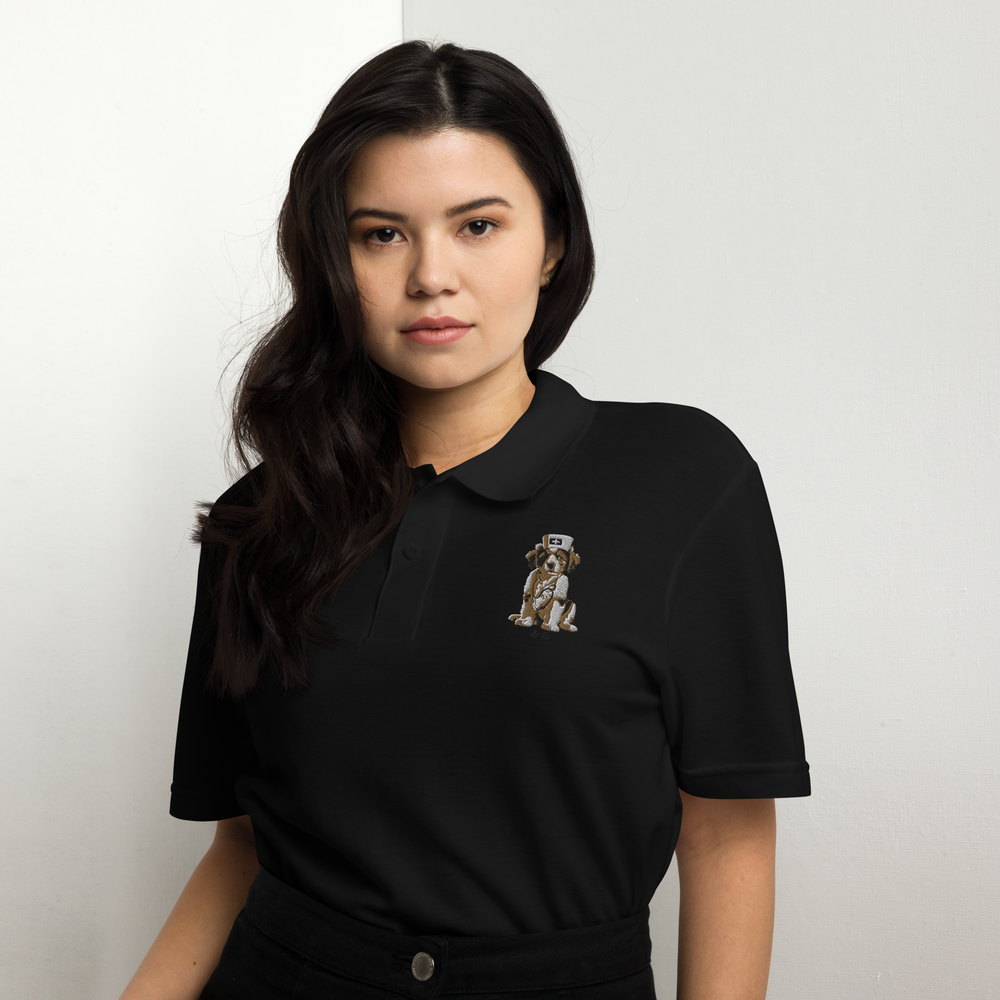 Embroidered Bruguo 100% Ring-Spun cotton polo shirt