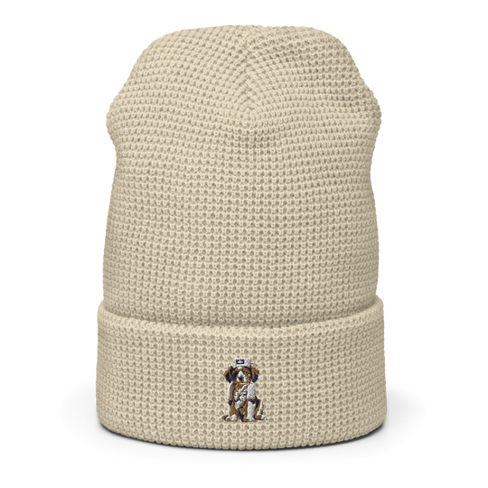 Bruguo Embroidered Waffle beanie