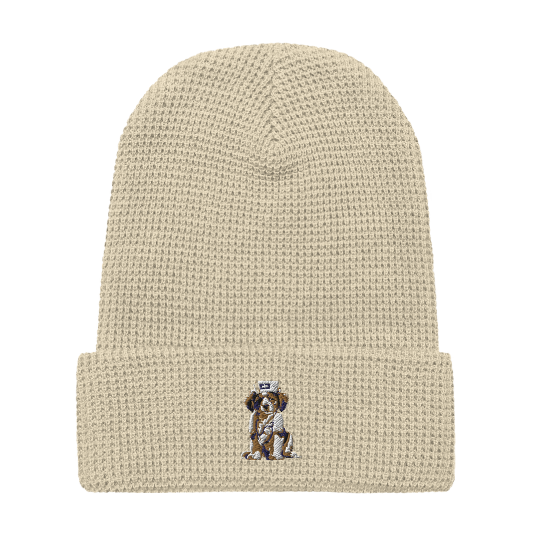 Bruguo Embroidered Waffle beanie