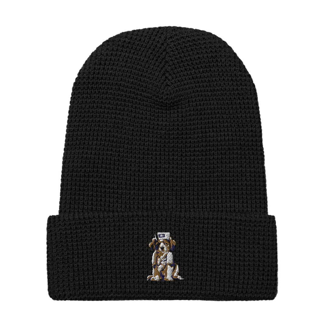 Bruguo Embroidered Waffle beanie