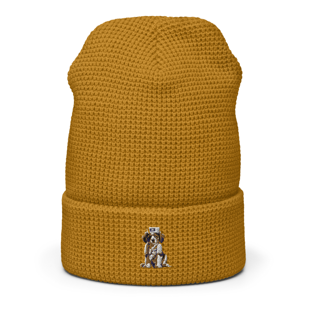 Bruguo Embroidered Waffle beanie
