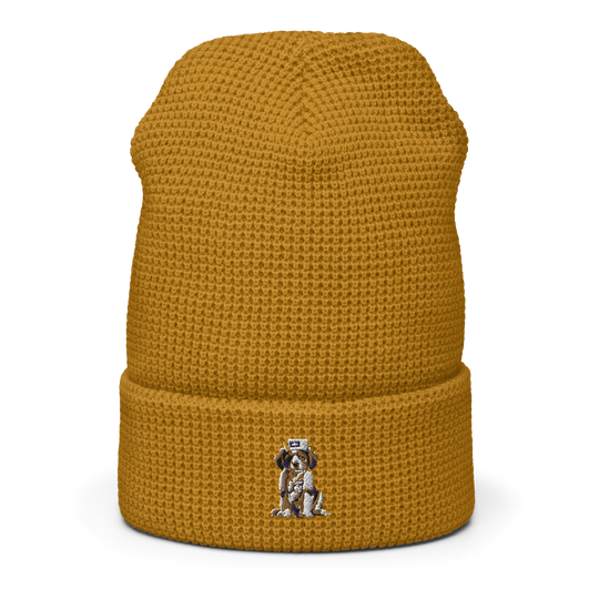 Bruguo Embroidered Waffle beanie