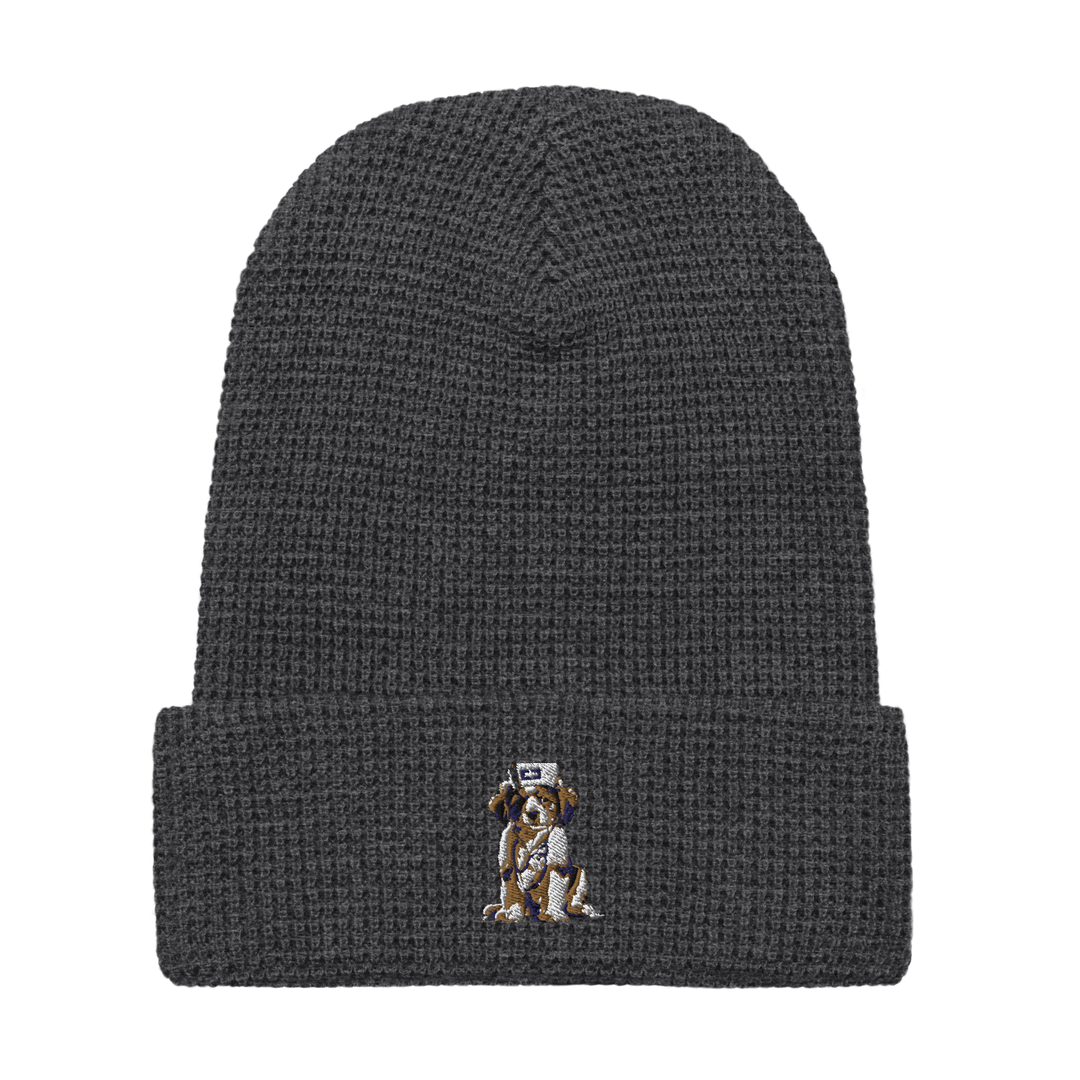 Bruguo Embroidered Waffle beanie