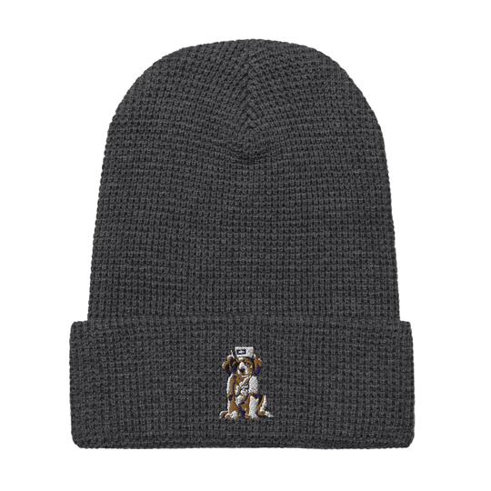 Bruguo Embroidered Waffle beanie