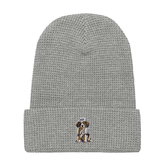 Bruguo Embroidered Waffle beanie