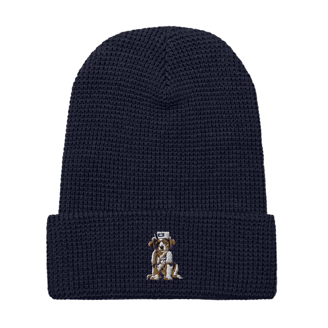 Bruguo Embroidered Waffle beanie