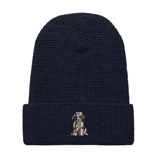 Bruguo Embroidered Waffle beanie